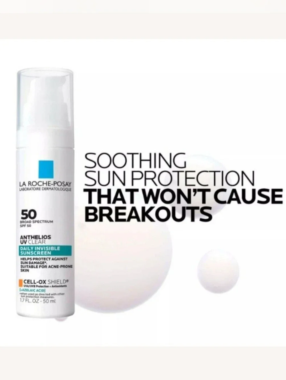 BNIB La Roche Posay Antihelios UV Clear SPF  1.7 fl. oz